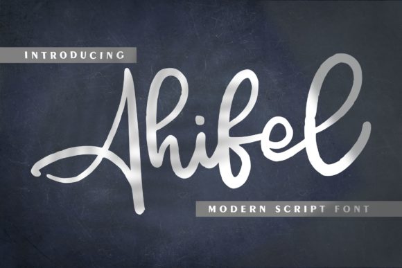 Ahifel: The Premium Script Font for Small Business Branding