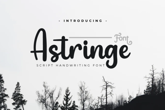 Astringe: A Sweet Handwritten Font for Digital Design