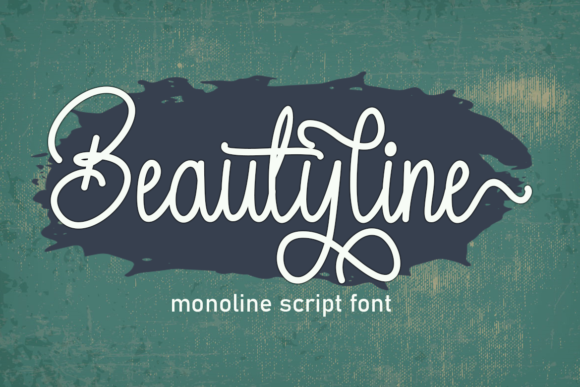 Beautyline Font: A Handwritten Typeface for Campaigns with Personality