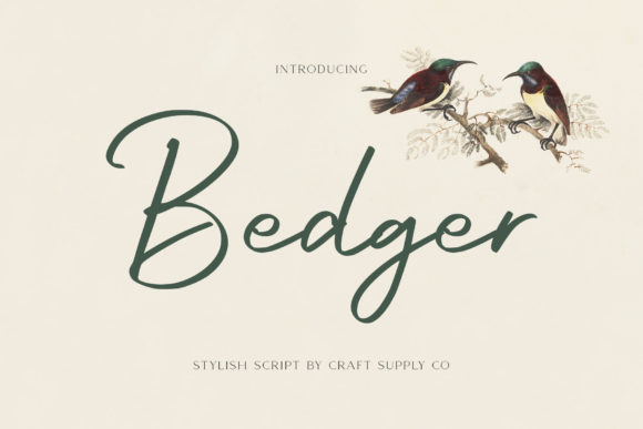 Bedger: A Sweet Handwritten Font That Elevates Small Business Branding