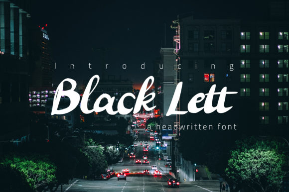 Black Lett: A Bold Script Font for Crafters and Product Designers