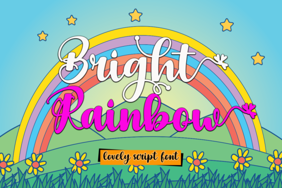 Bright Rainbow: A Cheerful Handwritten Font for Business Branding