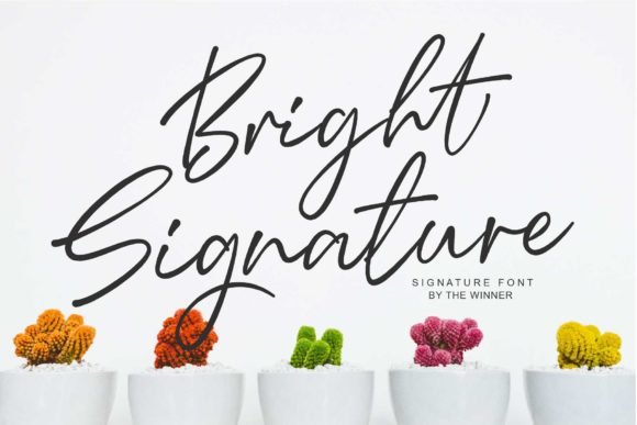 Bright Signature: A Handwritten Font for Modern Editorial Design