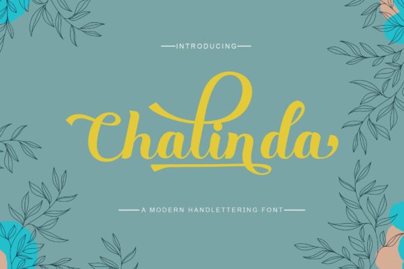 Chalinda: A Daring Handwritten Font for Dynamic Web Design