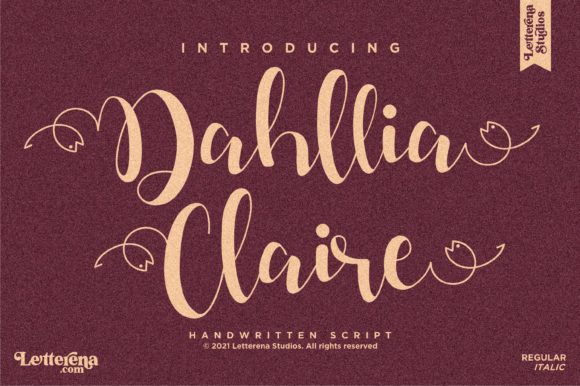 Dahllia Claire: A Bold Script Font for Branding