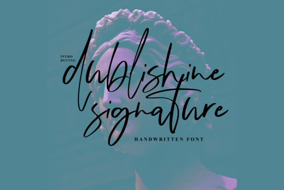 Dublishine: A Quirky Script Font for Brand Identity