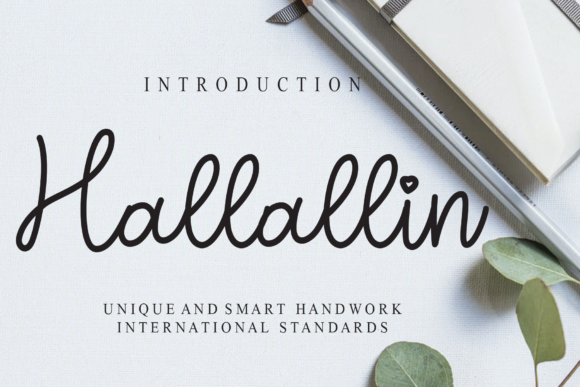 Hallallin: A Delicate Handwritten Font for Crafters and Product Designers