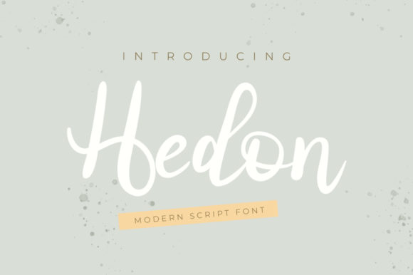 Hedon: A Modern Calligraphy Font for Joyful Brand Identities