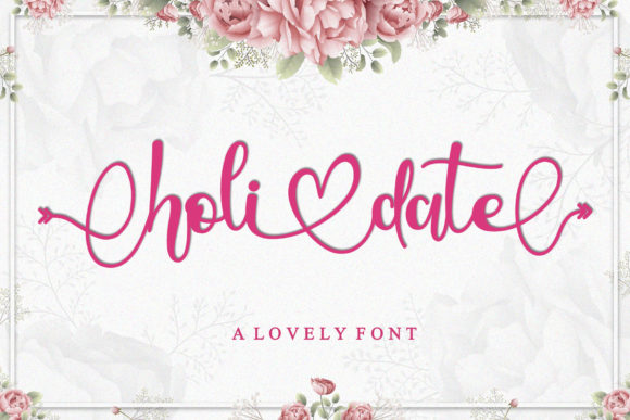 Holidate: A Romantic Handwritten Font for Branding