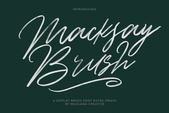 Macksay: A Romantic Script Font for Editorial Design