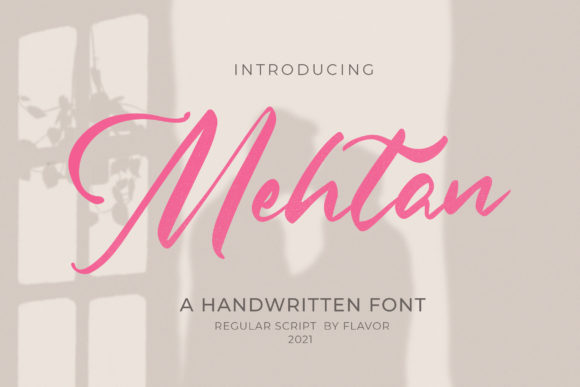 Mehtan: A Sweet Handwritten Font for Crafters