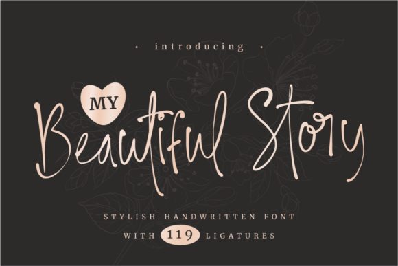 My Beautiful Story: A Handwritten Font for Branding