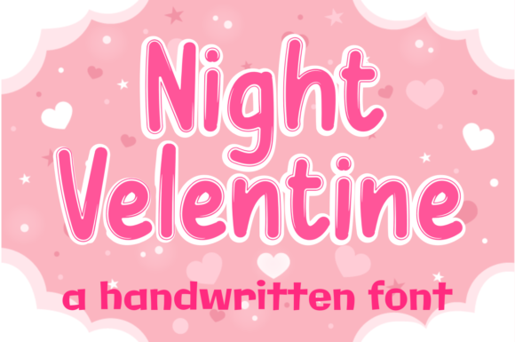 Night Valentine: A Handwritten Font for Warm Digital Designs