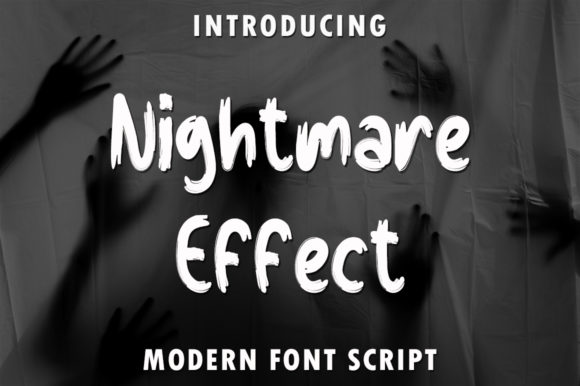 Nightmare Effect: A Bold Script Font for Campaign Graphics That Stand Out
