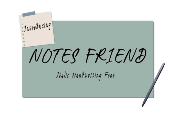 Notes Friend: A Handwritten Font for Modern Web and Digital Design