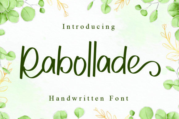 Rabollade: A Handwritten Font for Modern Branding