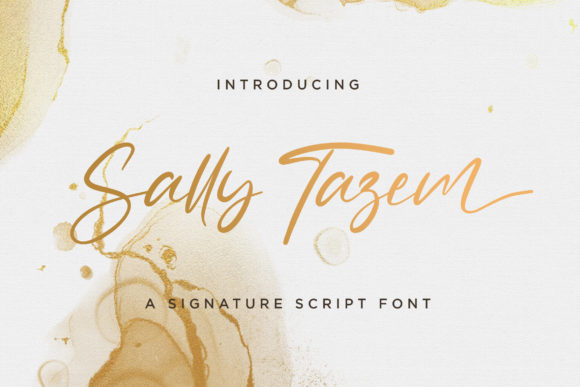 Sally Tazem: A Premium Handwritten Font for Brand Identity
