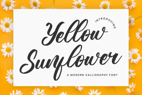 Yellow Sunflower: A Warm Handwritten Font for Marketers
